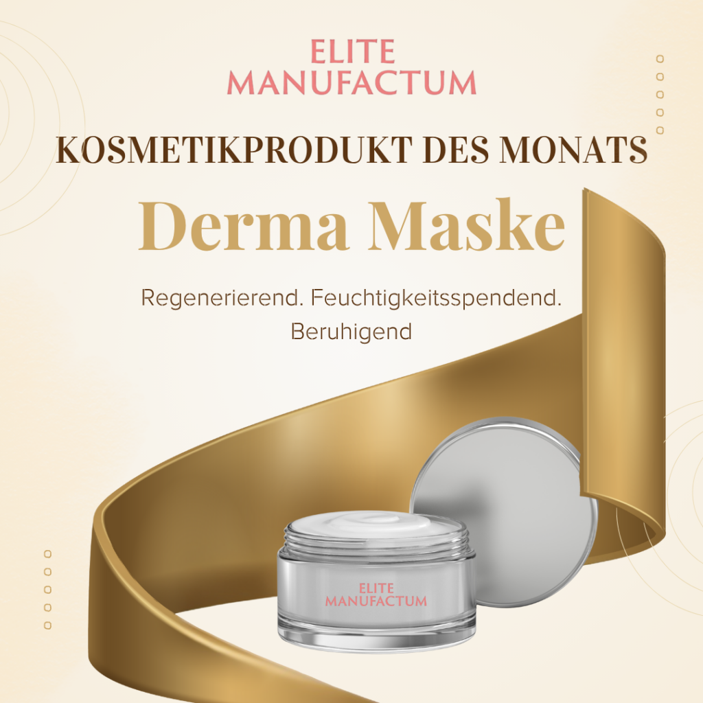 Die Derma Maske von Elite Manufactum der Waasen Apotheke wird asl Produkt des Monats angeboten