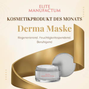 Die Derma Maske von Elite Manufactum der Waasen Apotheke wird asl Produkt des Monats angeboten